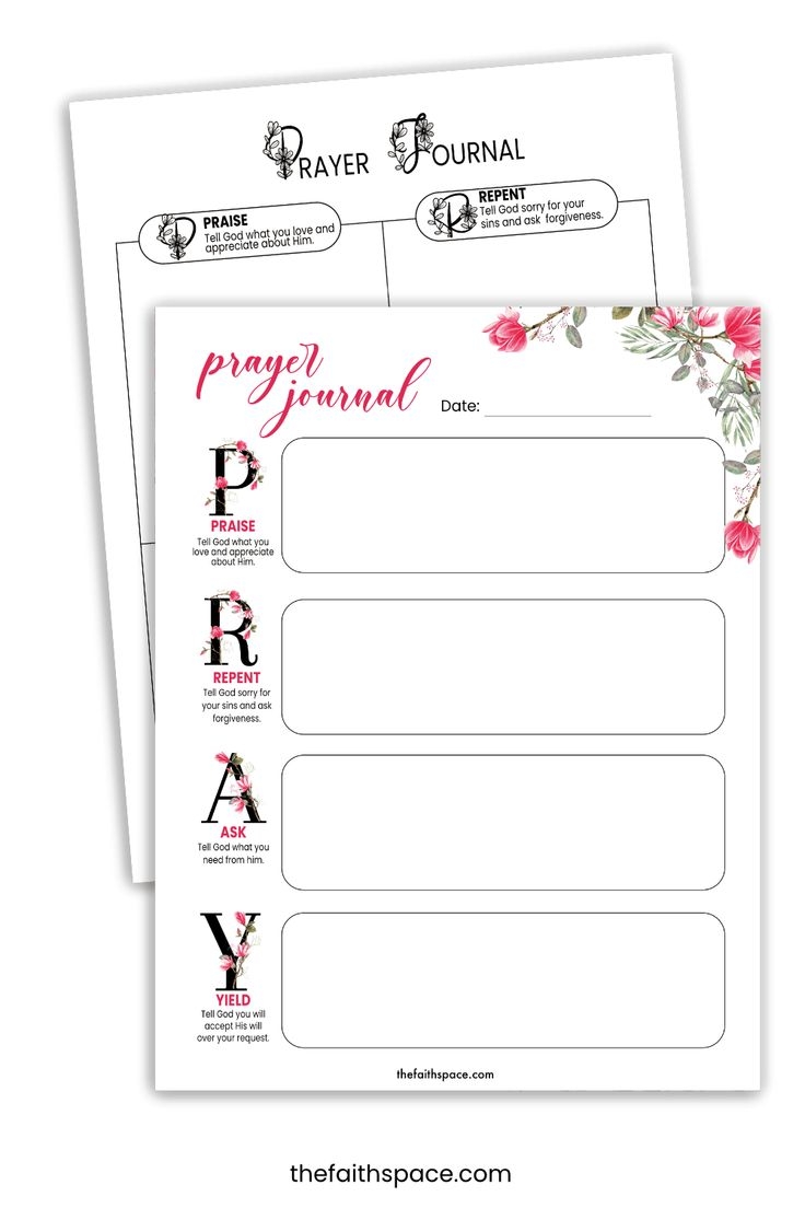 47 Prayer Journal Templates Free Downloads planners Trackers Binder Covers War Room Printables 