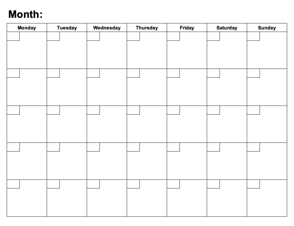 Printable Weekly Calendar With Blocks Of Time Editable
