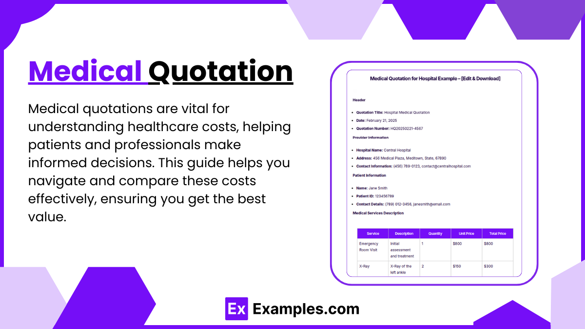9 Medical Quotation Examples To Download