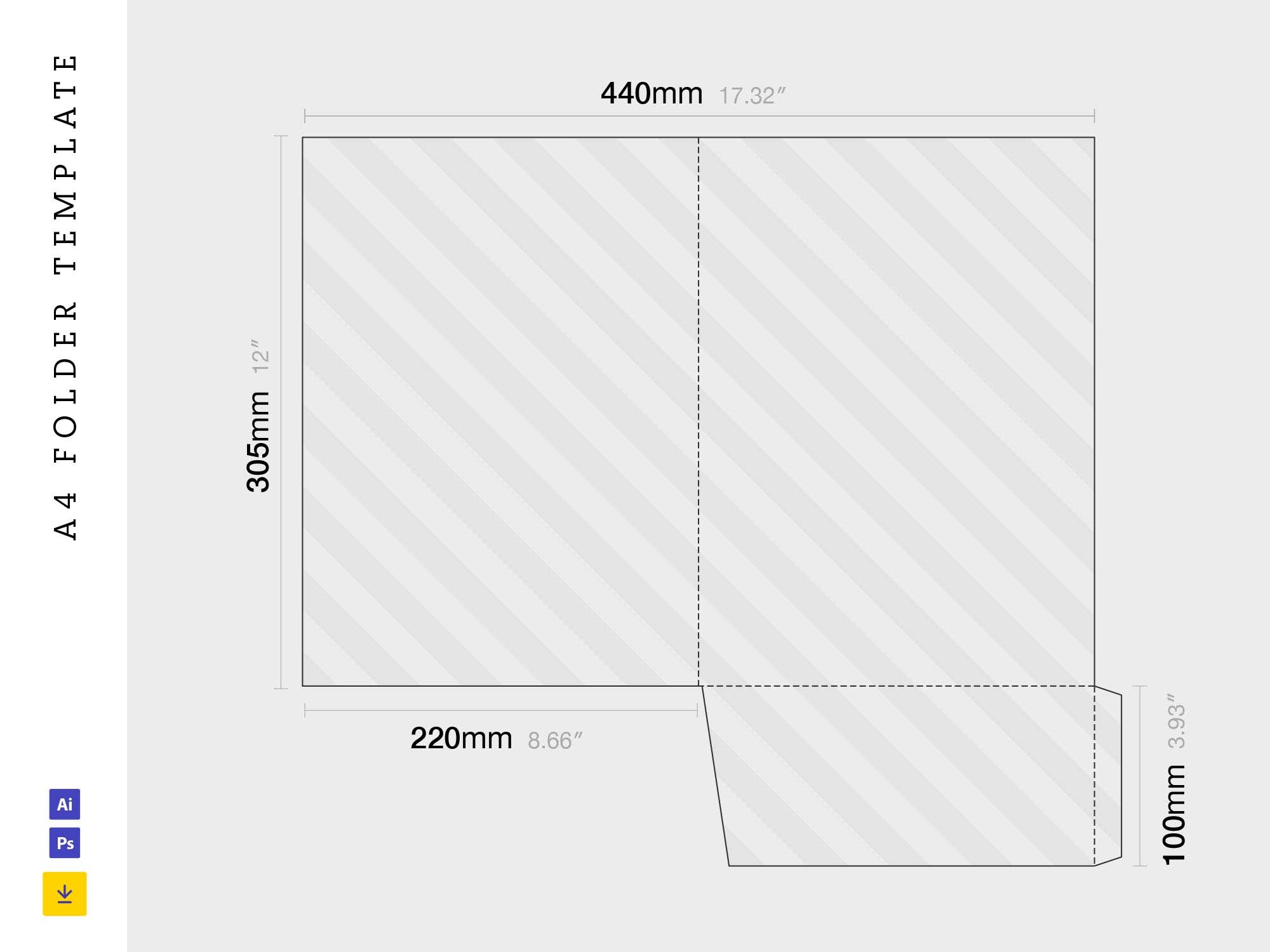 A4 Folder Template