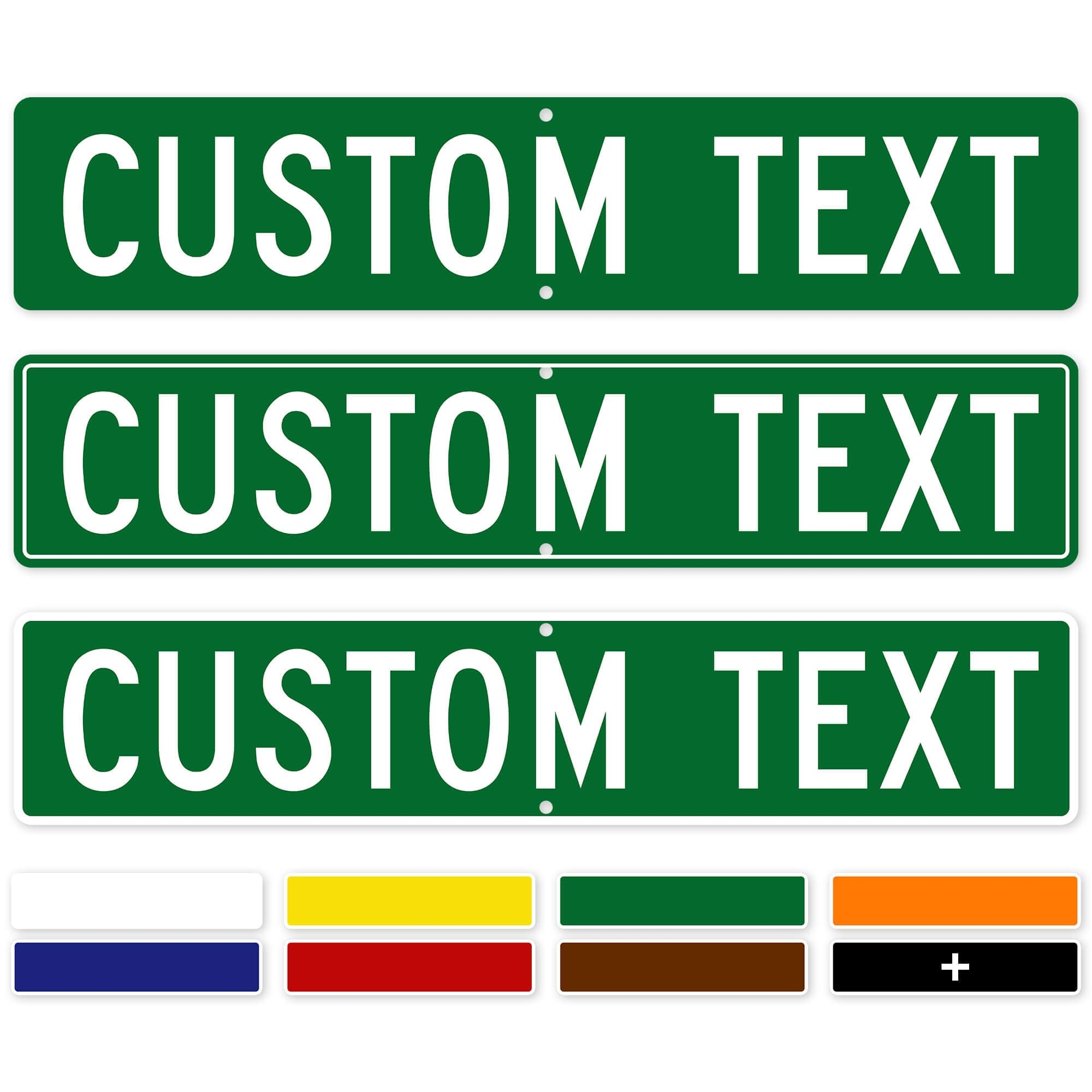 Editable Printable Road Signs