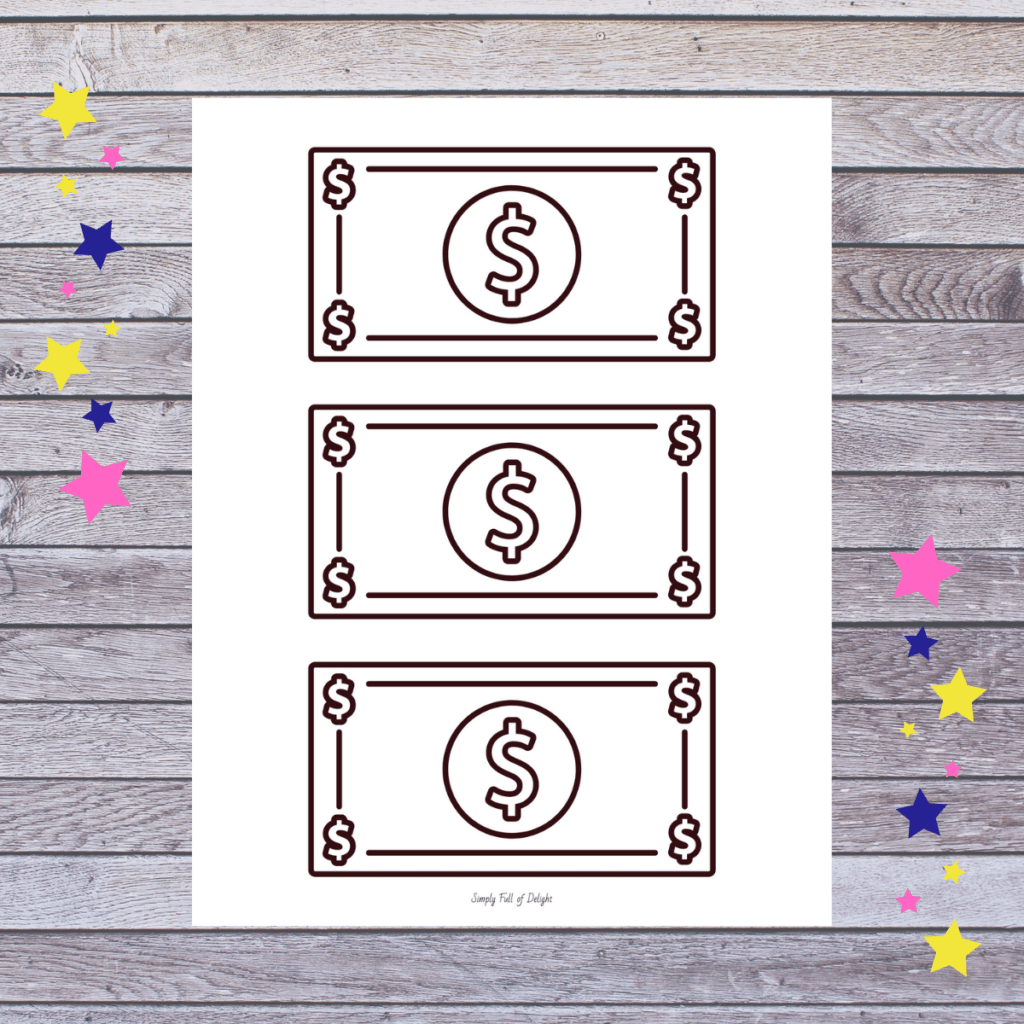 Editable Printable Kid Dollar