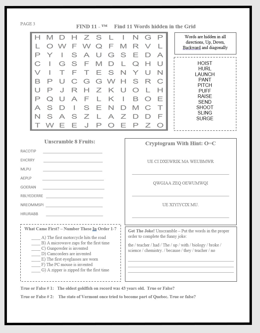 Free Printable Crosswords Edited By Timothy Parker