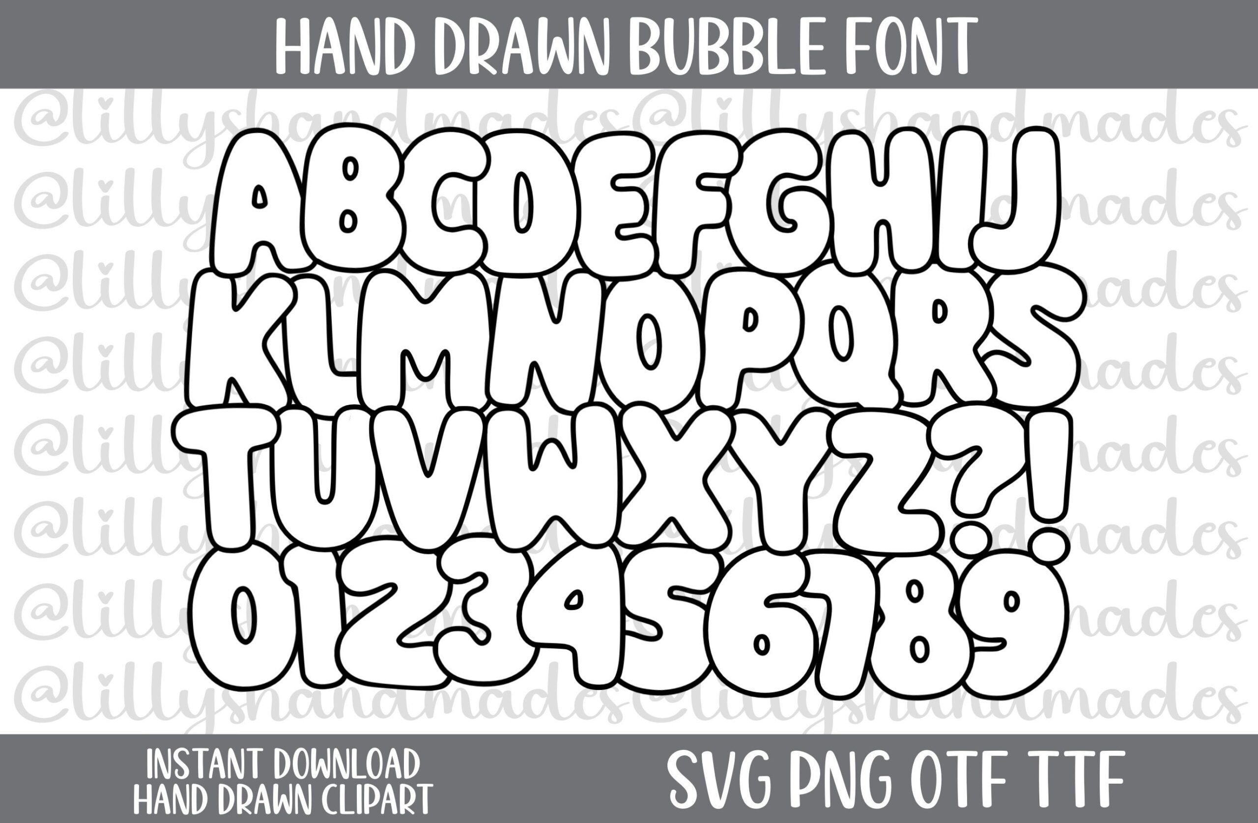 Bubble Font Svg Bubble Letters Svg Bubble Alphabet Svg Doodle Letters Svg Bubble Font Png Bubble Letters Png Bubble Alphabet Png Etsy