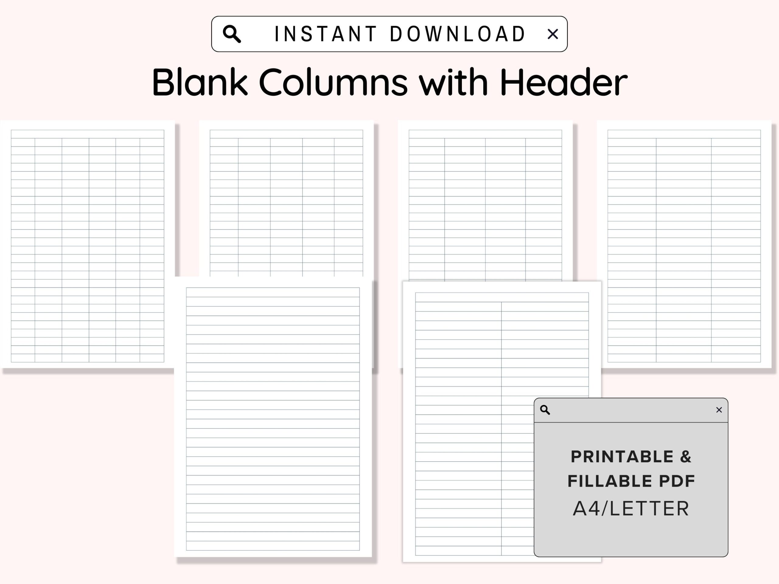 Buy 2 Column Lined Paper Online In India Etsy India