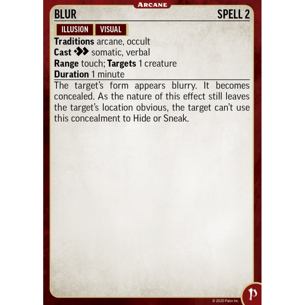 Buy Pathfinder Second Edition Arcane Spell Cards Roleplaying Games Paizo Publishing
