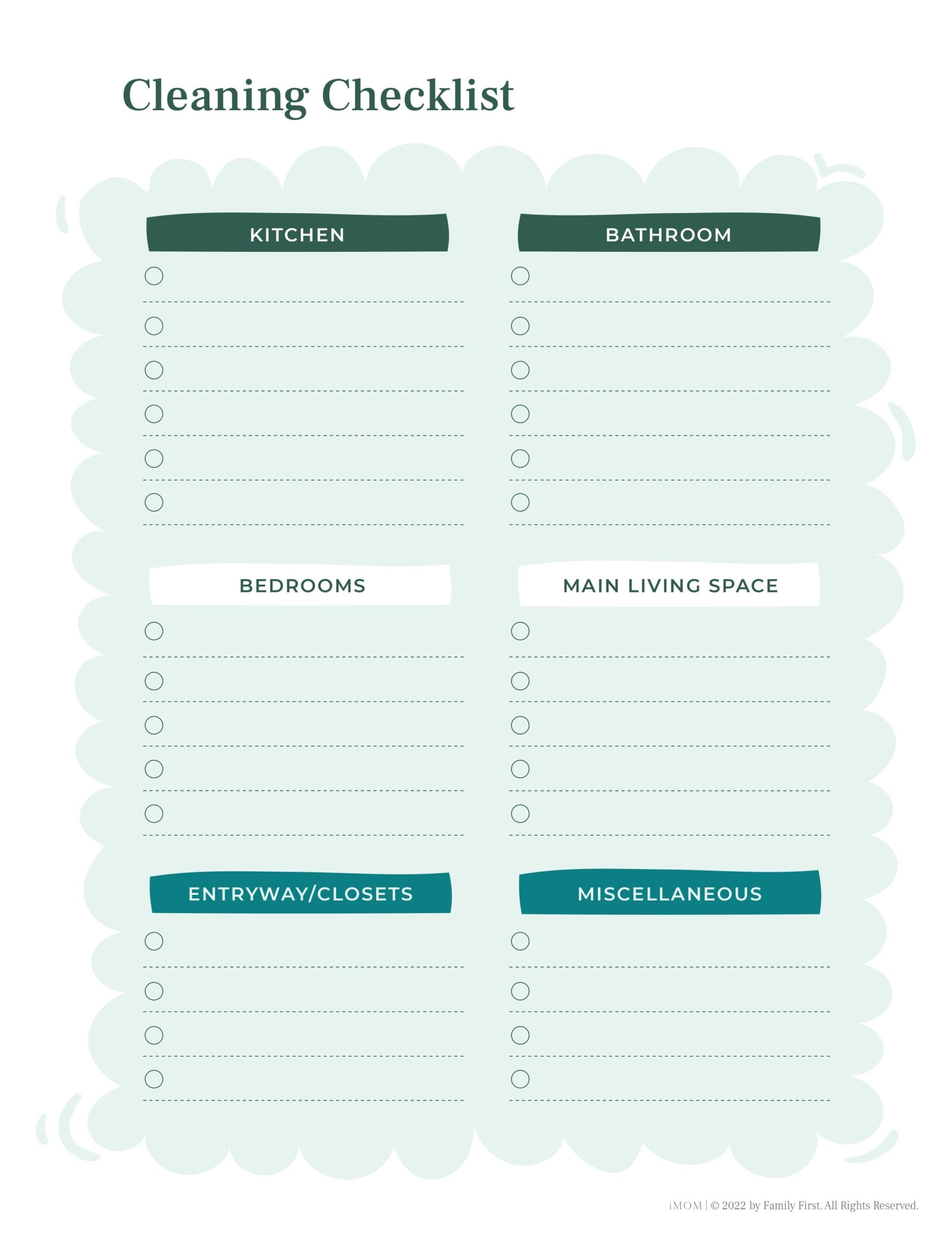 Fre Printable Editable Chore Charts For Adults