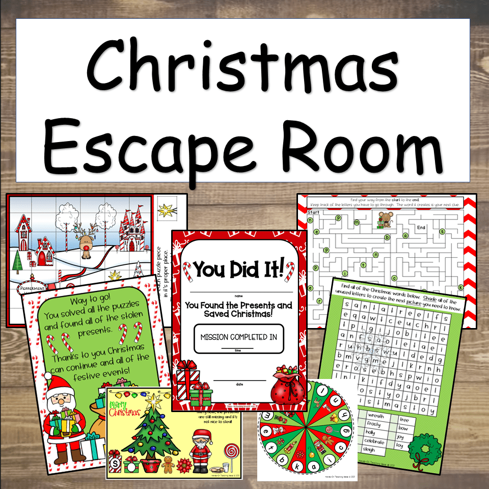 Christmas Escape Room Hands On Teaching Ideas