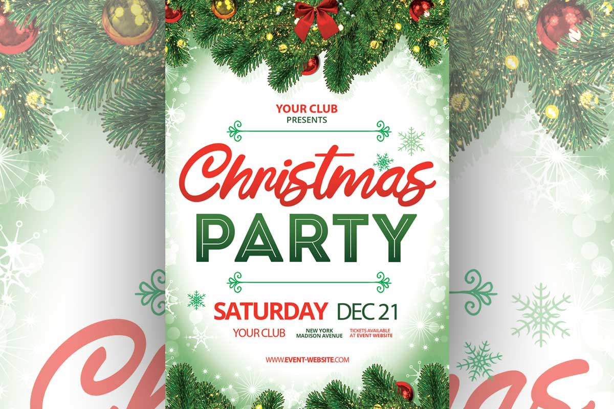 Printable Editable Christmas Flyer Templates Free