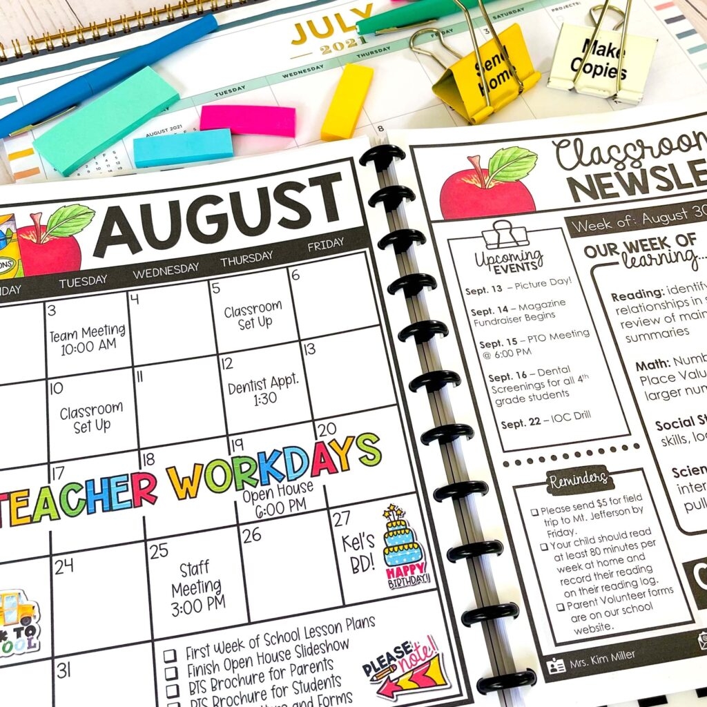 Editable Free Printable Calendars For Teachers