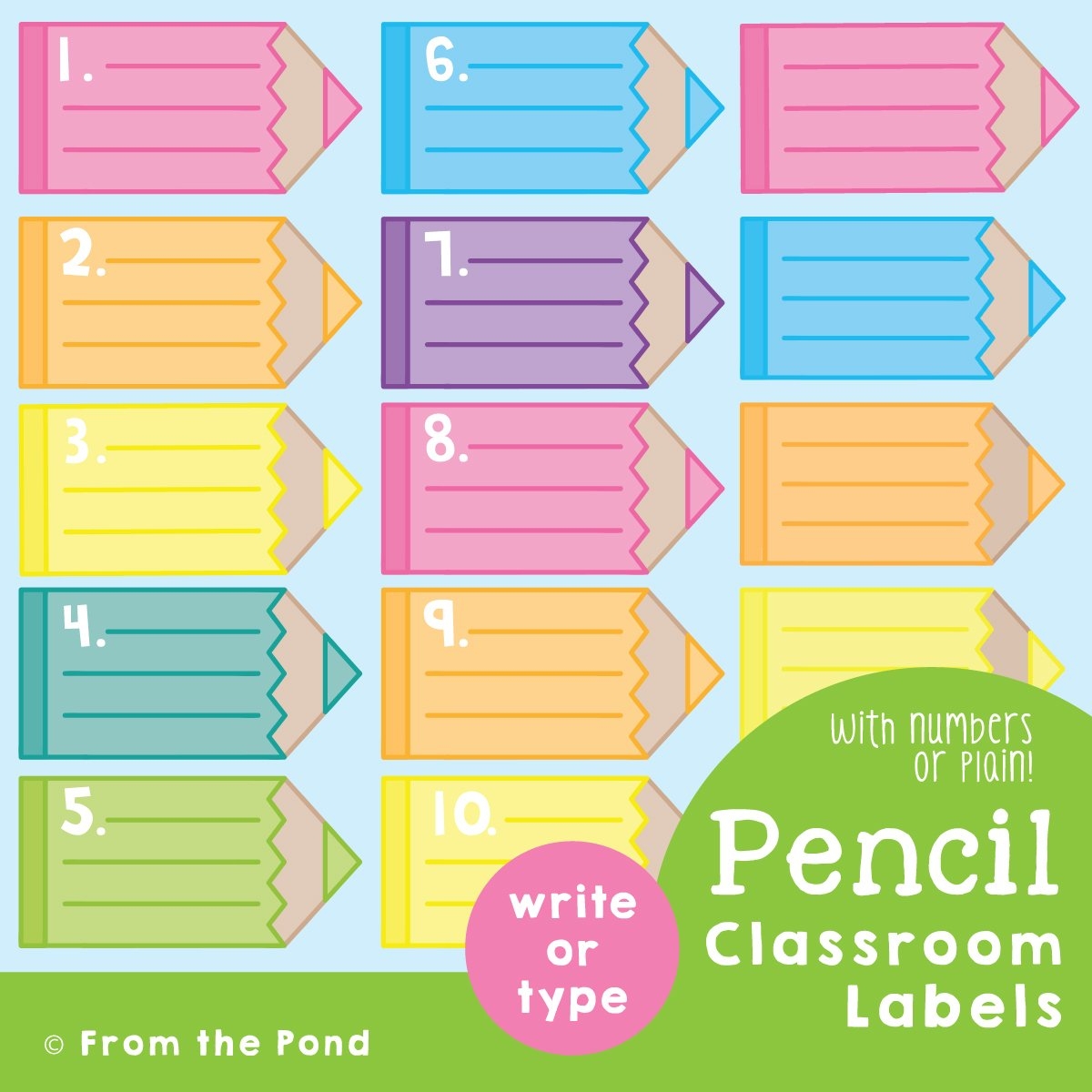 Editable Printable Literacy Library Labels