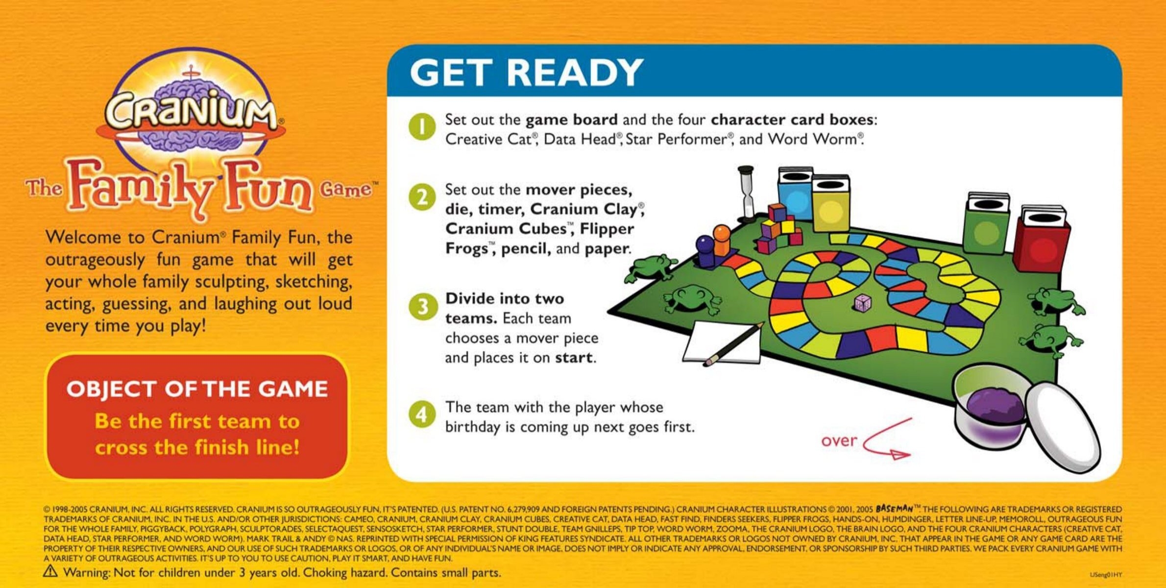 Cranium The Family Fun Game Instructions Hasbro
