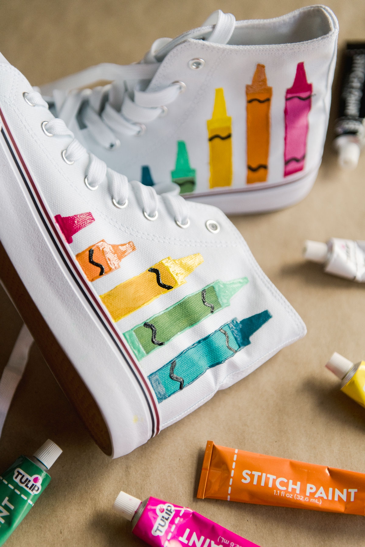 Printable And Editable Colored Converse Shoes