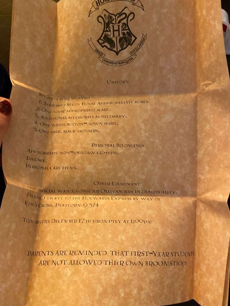 Free Printable Editable Hogwarts Acceptance Letter Template