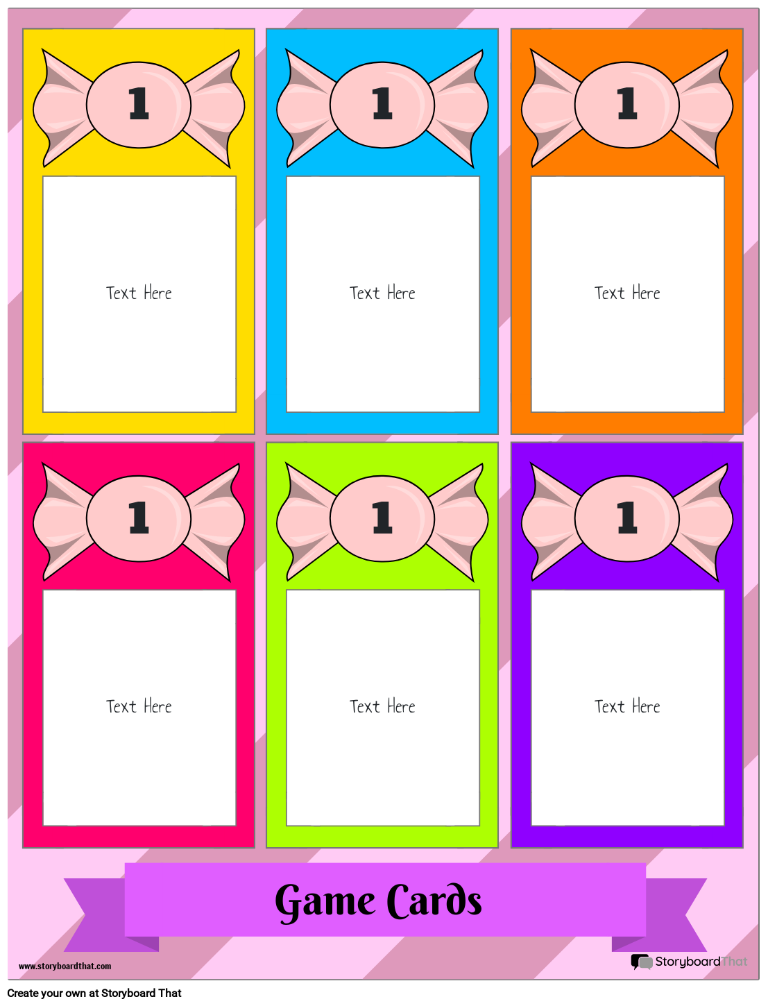 Create Custom Game Cards With Storyboard That In 2025