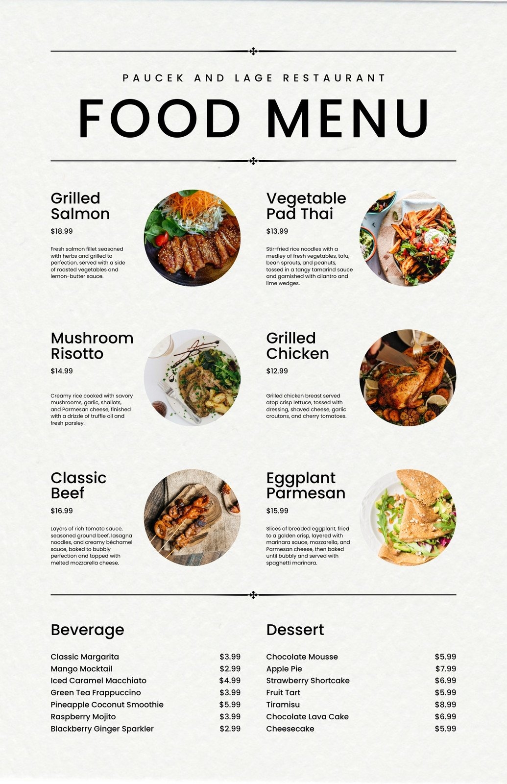 Customize 19 628 Menus Templates Online Canva