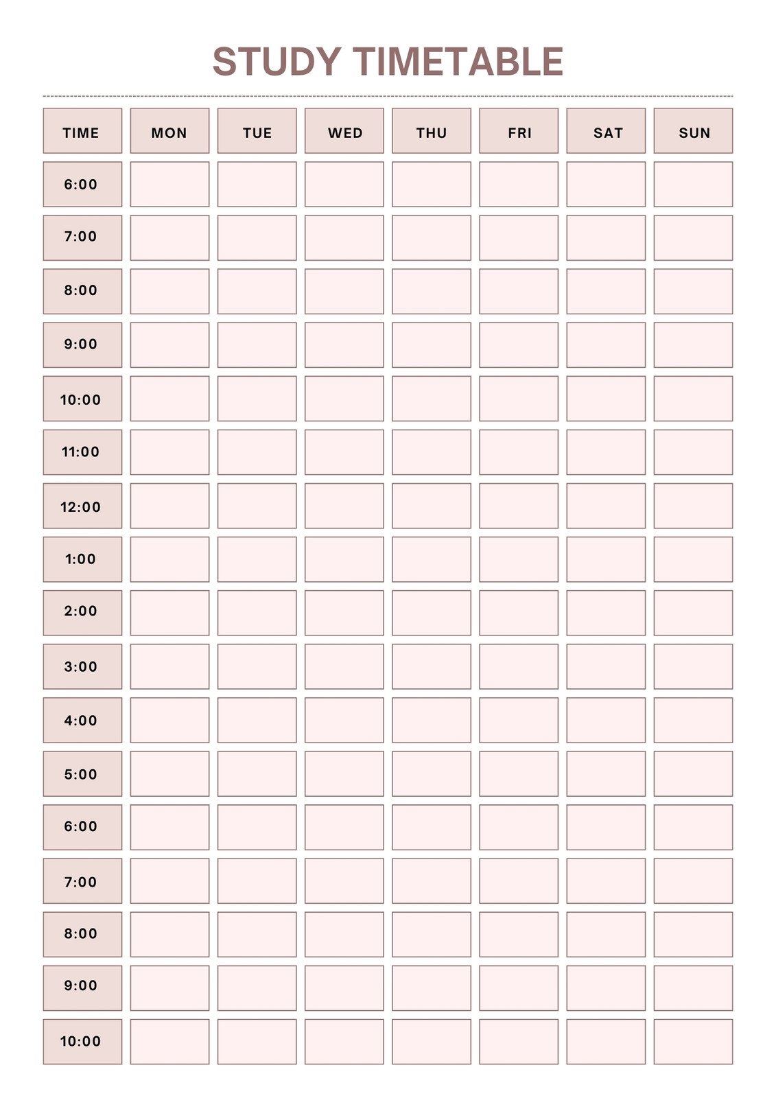 Student Planner Printable Editable
