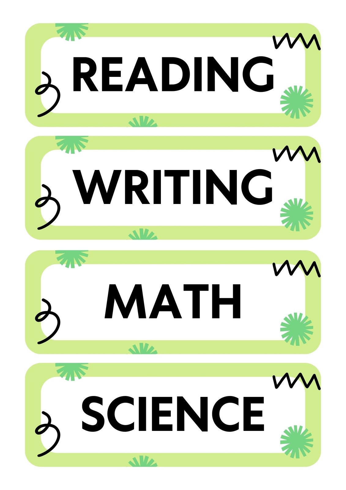 Book Labels Editable And Printable