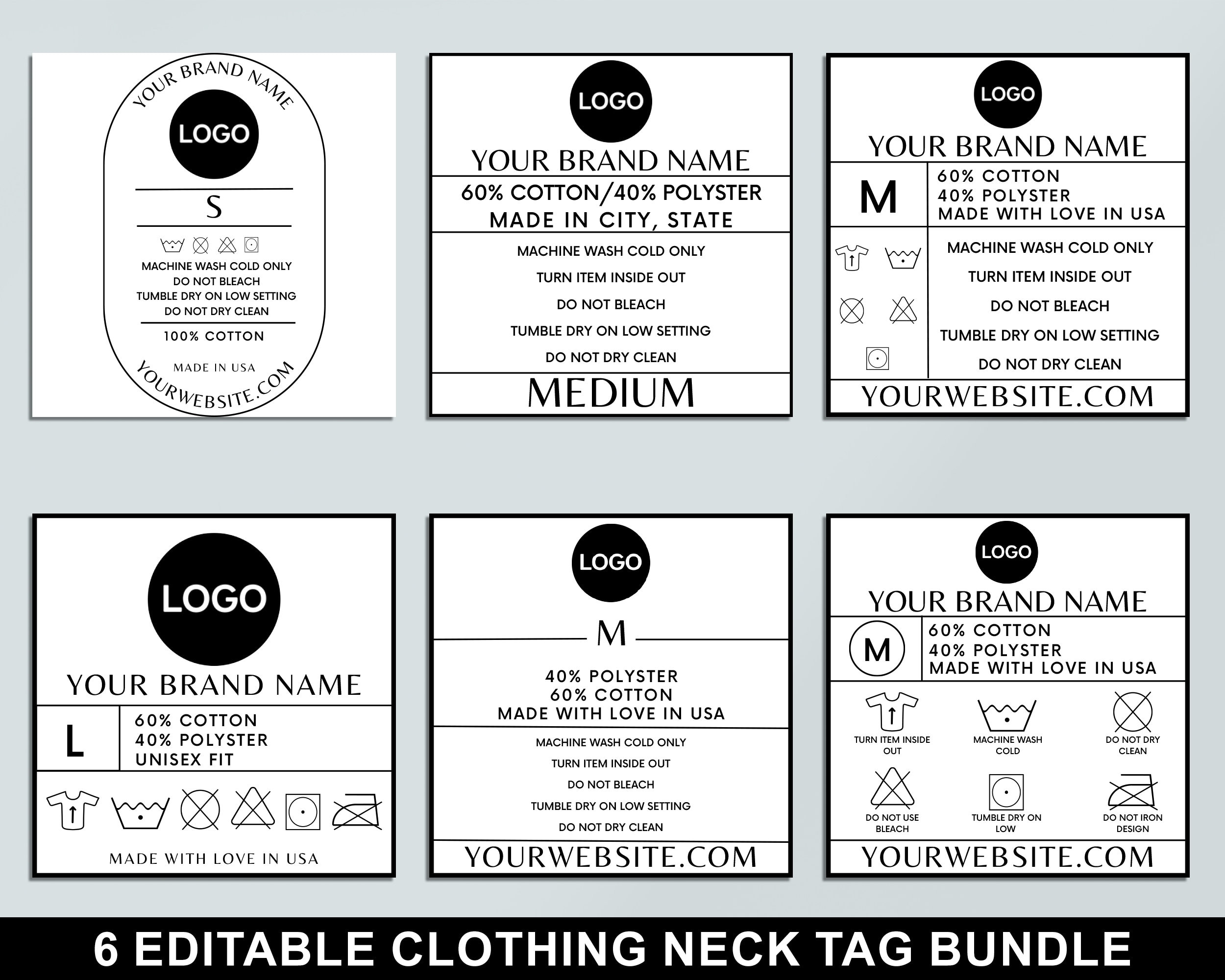 Printable Editable Labels Svg
