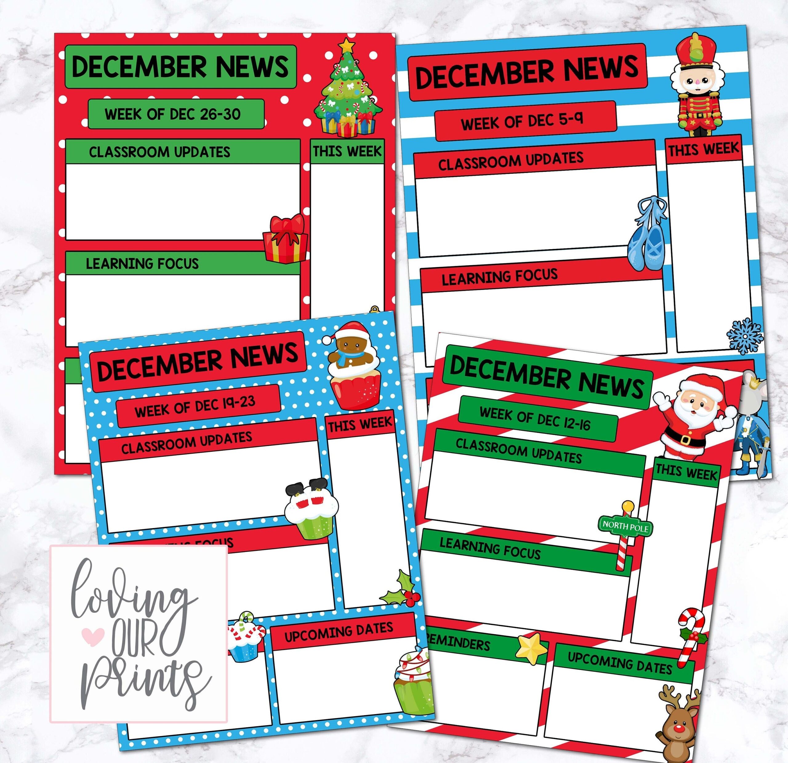 Editable December Newsletter Template December Newsletter Christmas Newsletter Template Editable Teacher Newsletter Classroom Newsletter Etsy