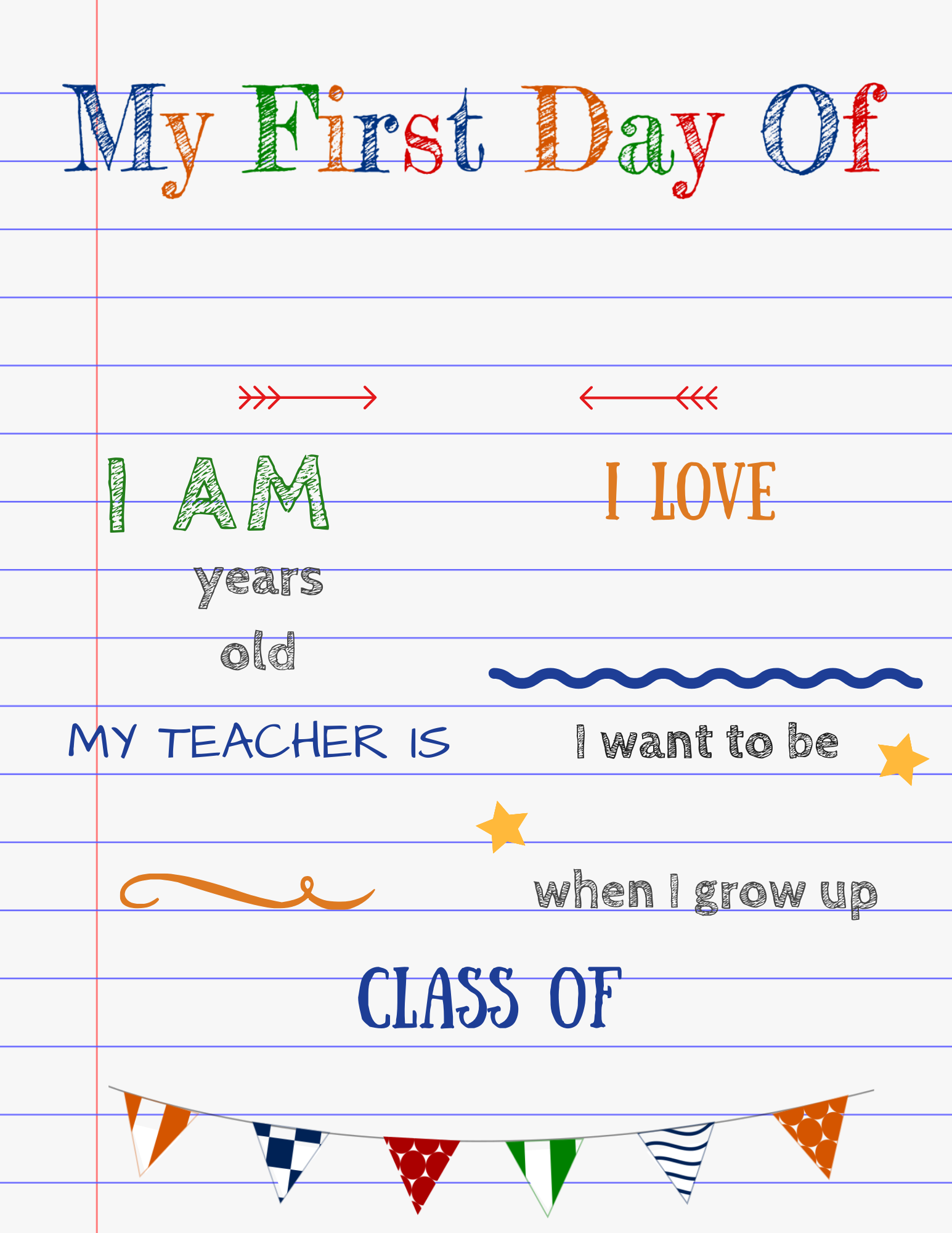 Editable First Day Of School Signs To Edit And Download For FREE 