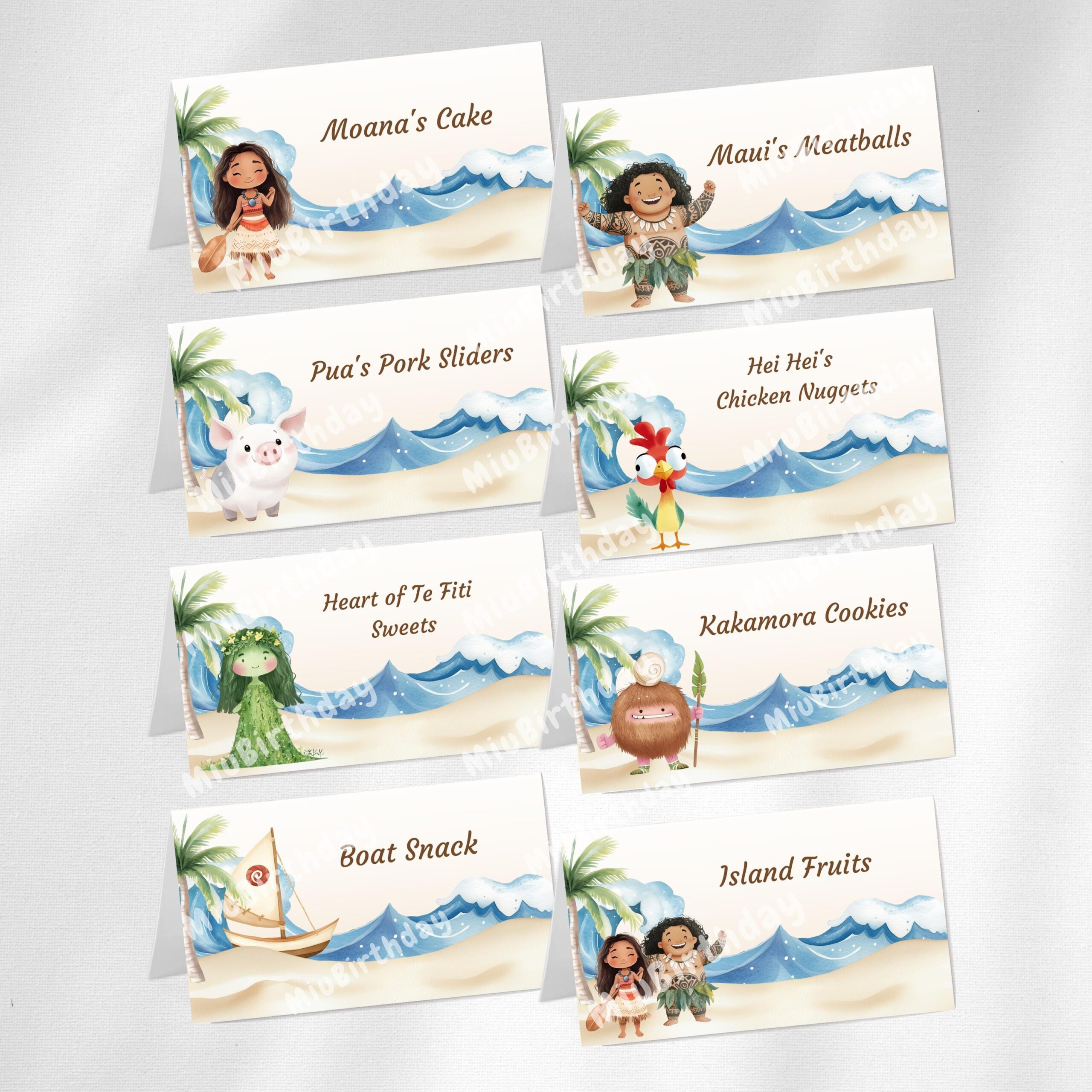 Editable Moana Birthday Food Tent Moana Food Label Template Moana Kids Party Decor Moana Food Tent Card Moana Food Tag Moana Table Tent Etsy