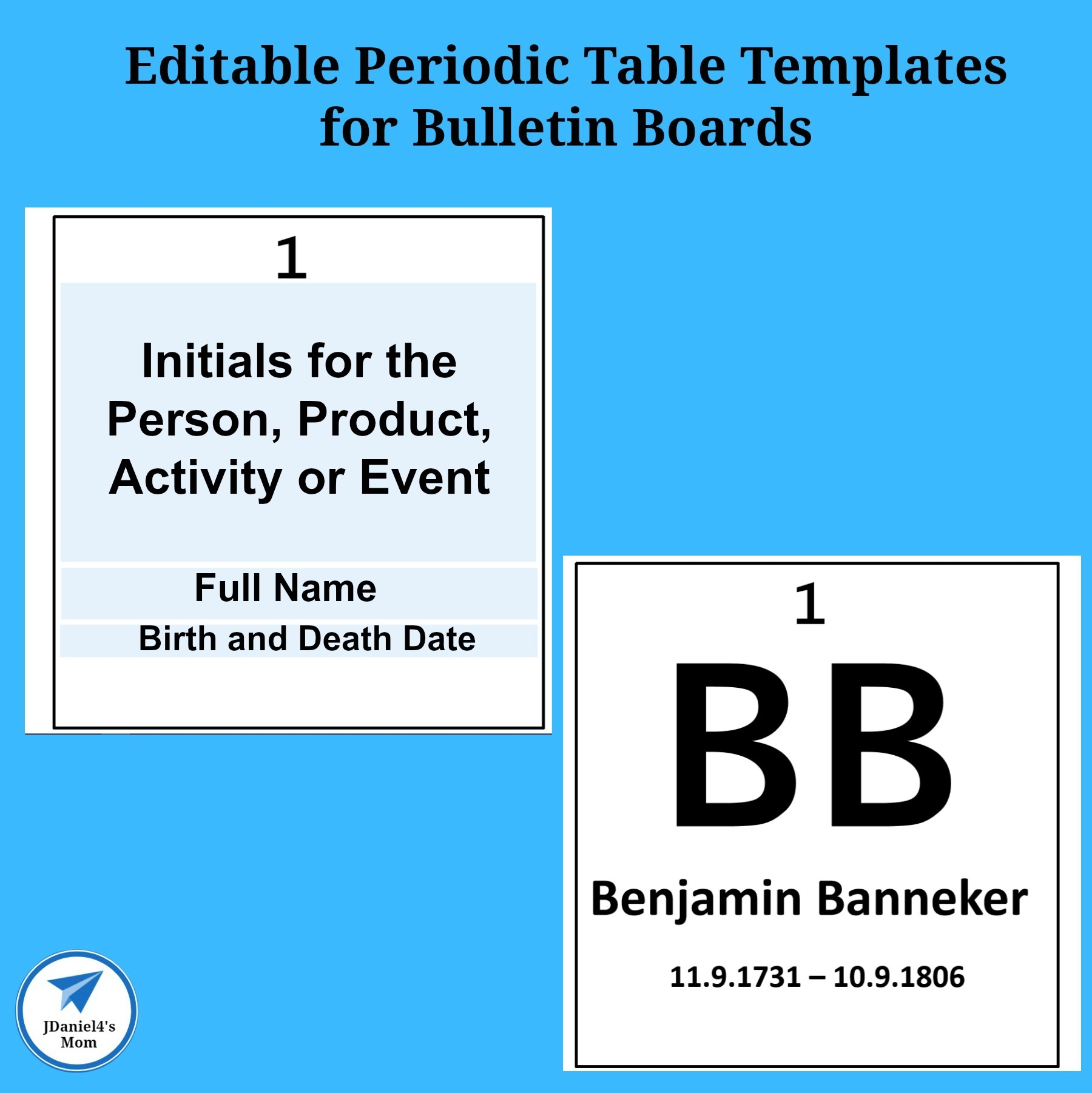 Editable Periodic Table Templates For Bulletin Boards JDaniel4s Mom