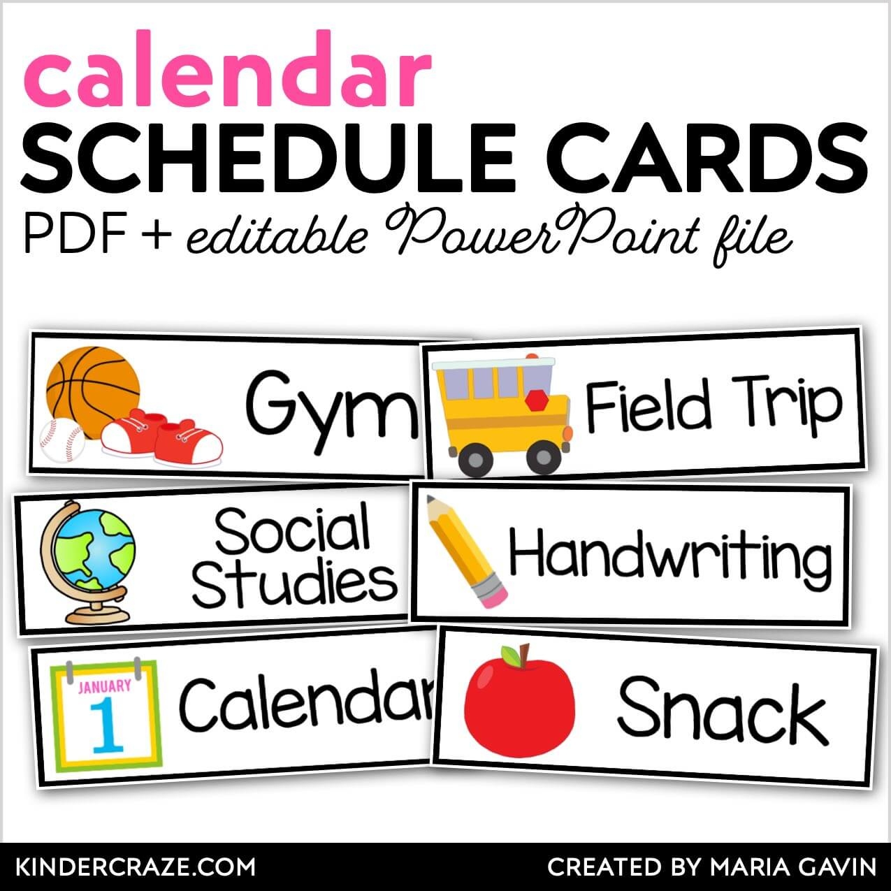 Free Printable Editable Schedule Labels