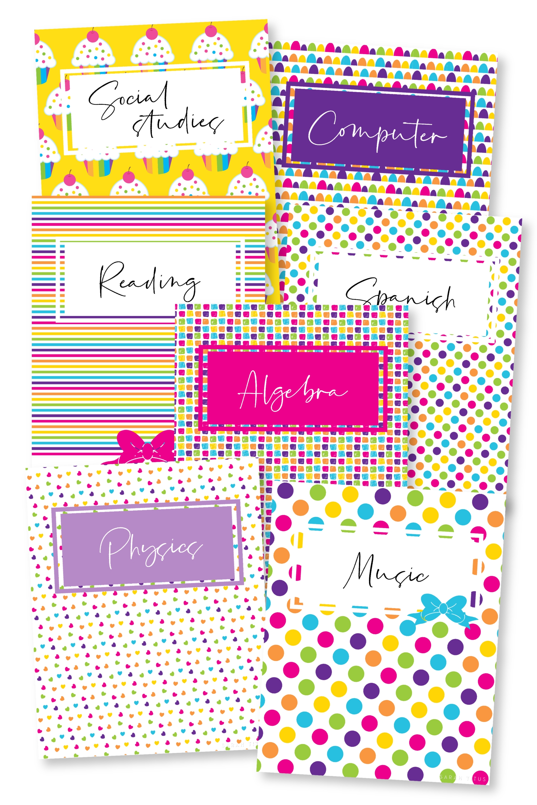 FREE 40 Binder Covers Printables Sarah Titus