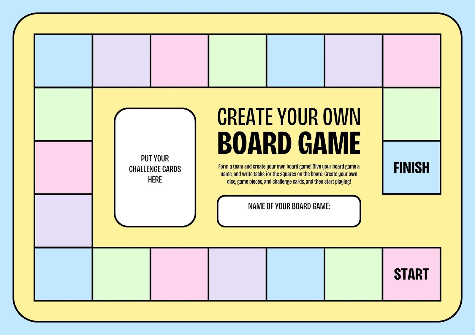 Free Editable Game Show Cards Printable