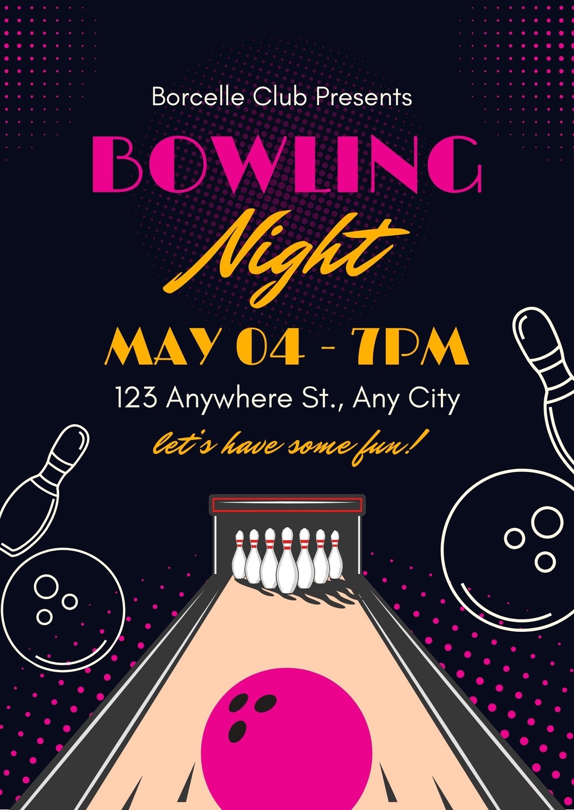 Free And Customizable Bowling Templates Canva
