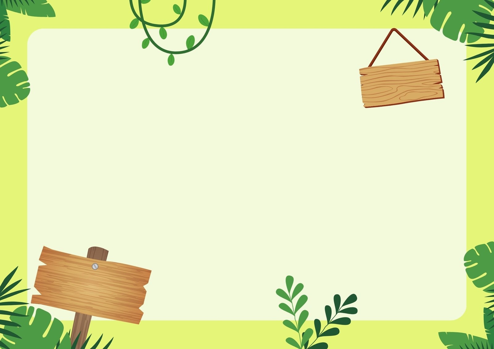 Free And Customizable Jungle Templates
