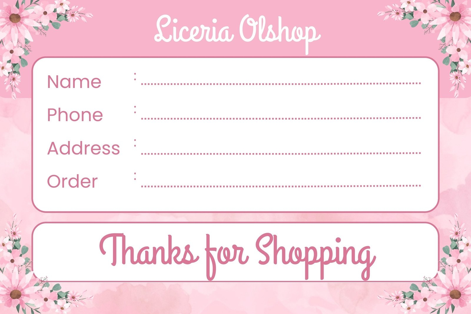 Editable Printable Address Labels
