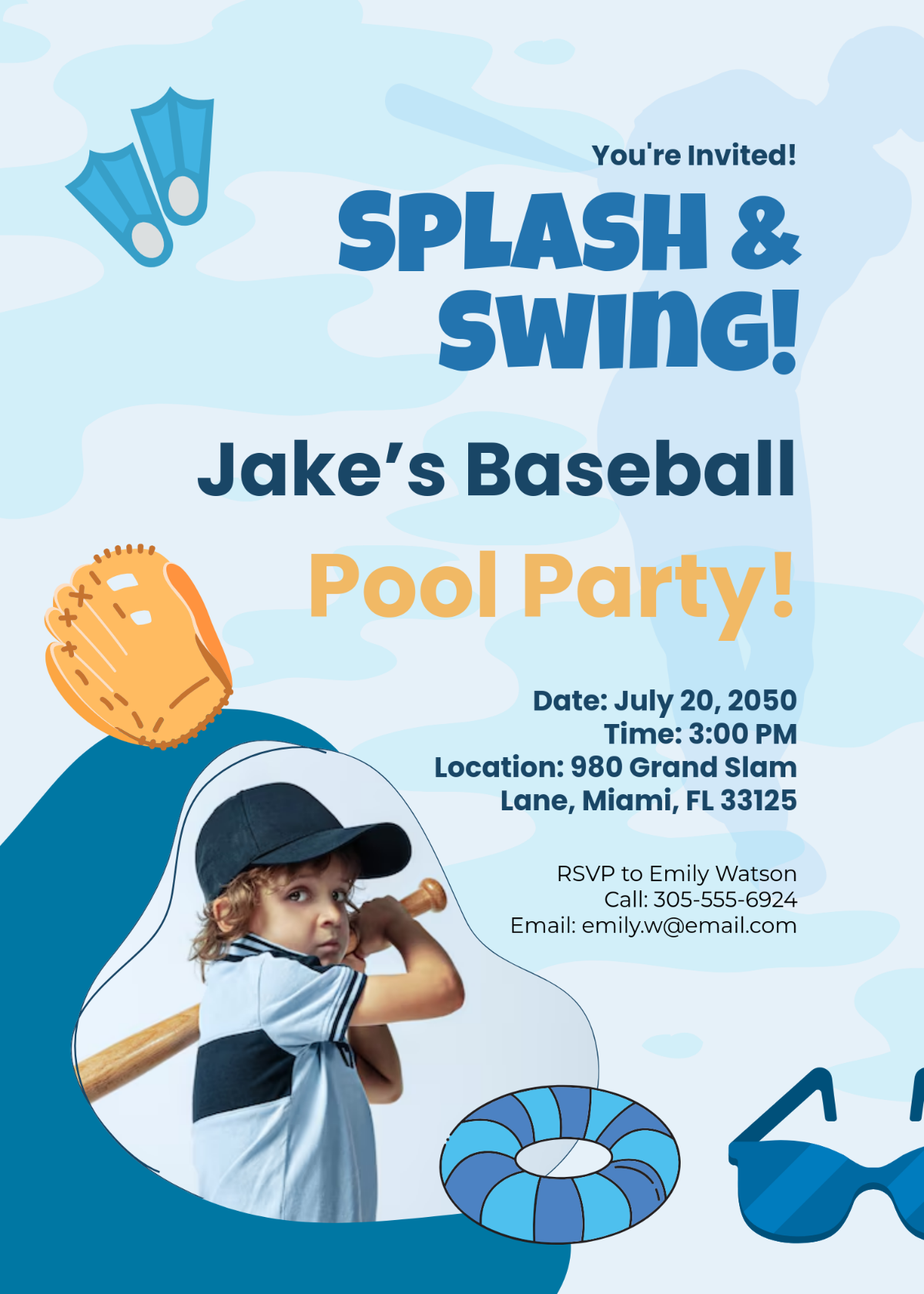 Free Baseball Invitation Templates Editable And Printable