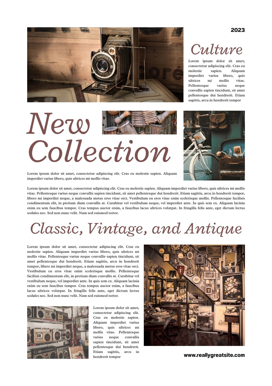 Editable Printable Magazine Layout Free