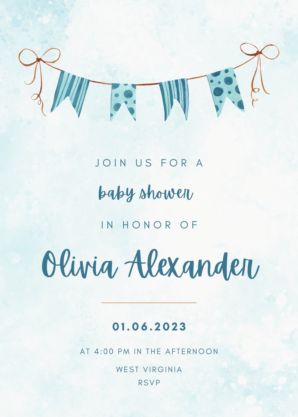 Free Custom Printable Baby Shower Invitation Templates Canva