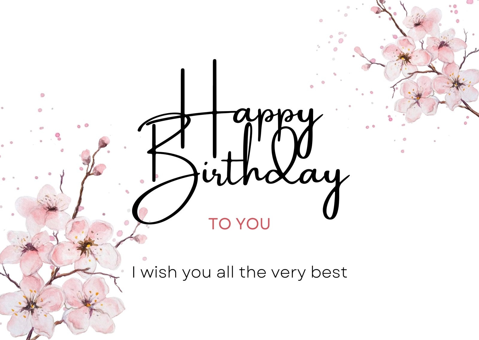 Editable Printable Freehomemade Birthday Card