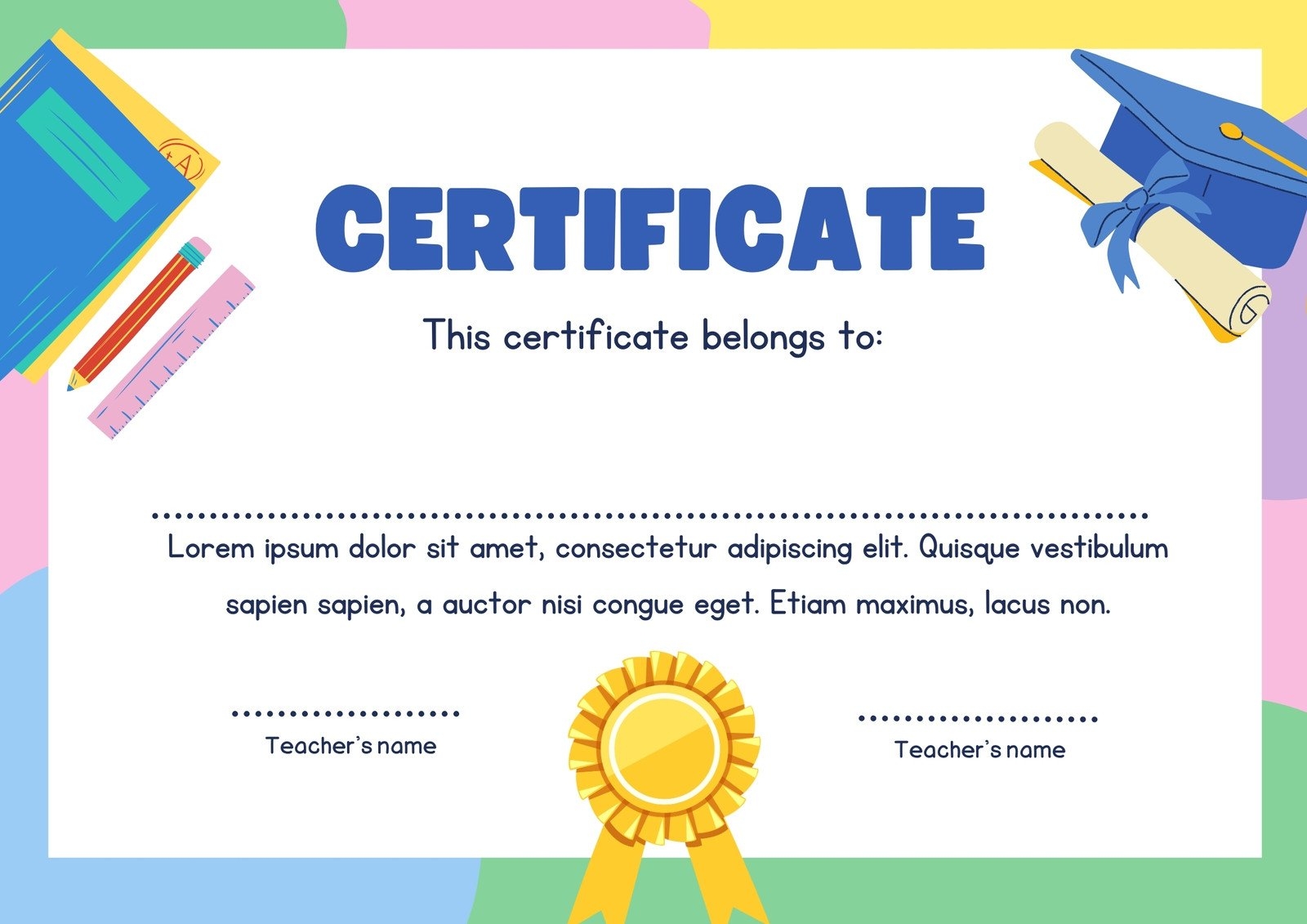 Free Editable Printable Diploma
