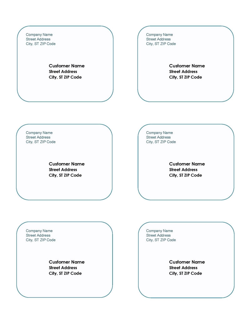 Free Editable Printable Return Address Labels