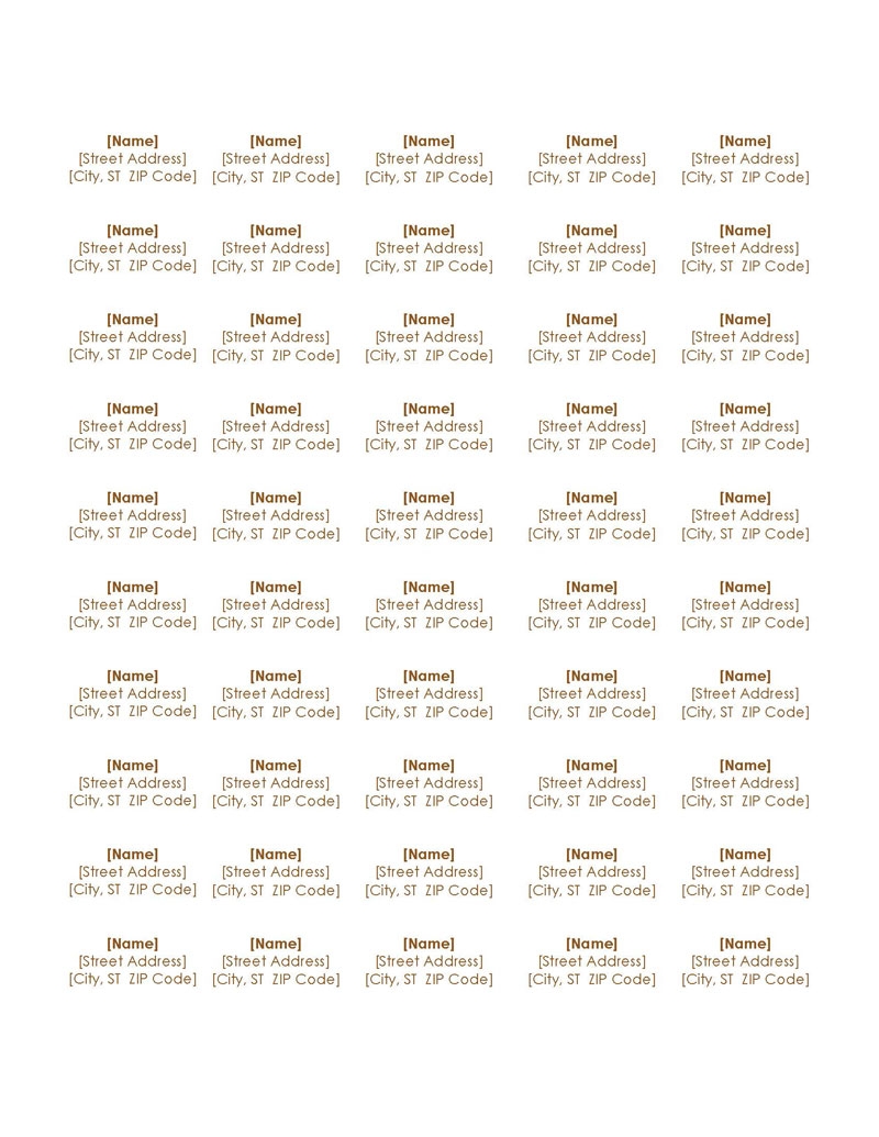 Free Editable Return Address Label Templates Word PDF 