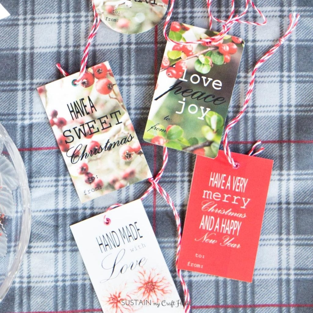 Free Nature Inspired Printable Christmas Gift Tags Sustain My Craft Habit