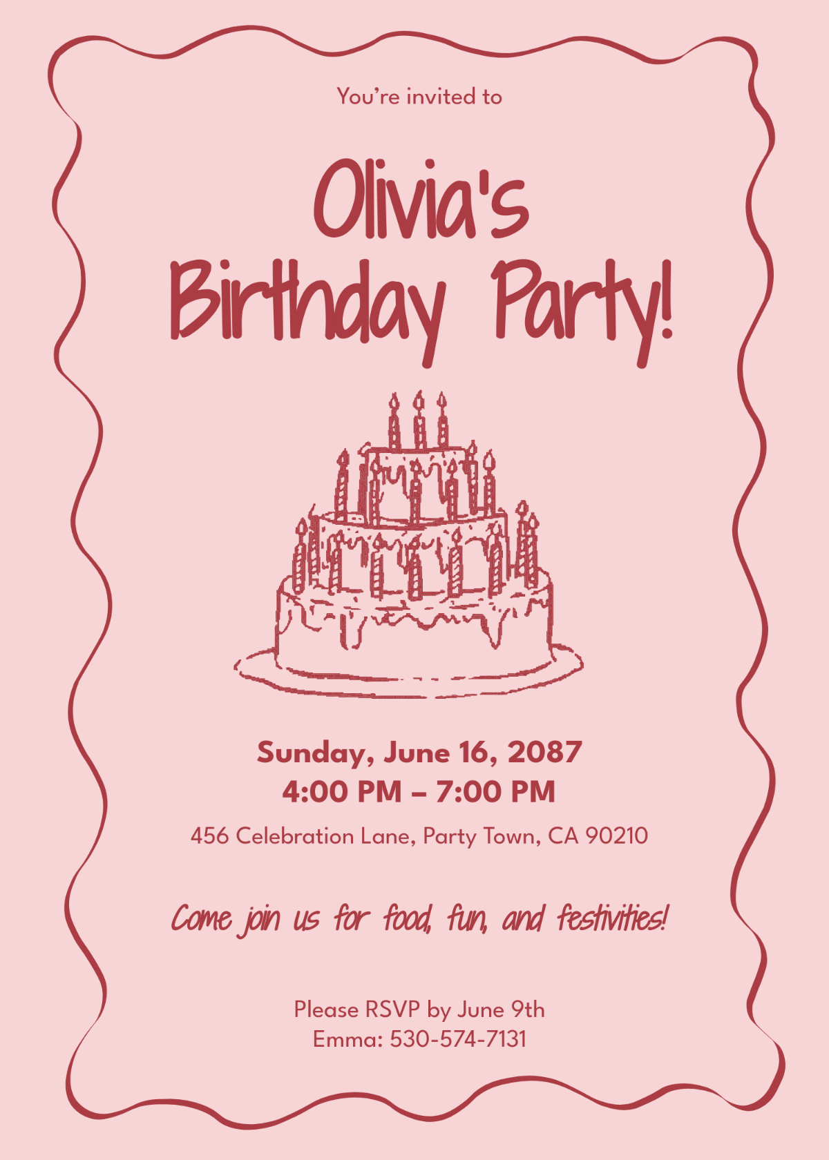Free Party Invitation Templates Editable And Printable
