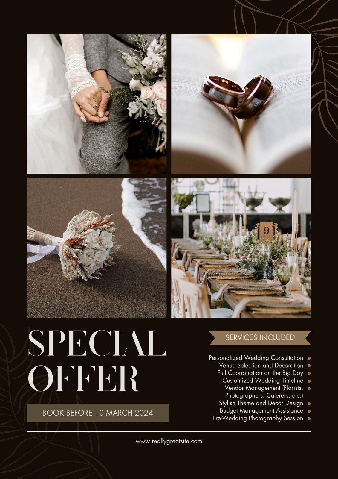 Free Printable And Editable Wedding Flyer Templates Canva