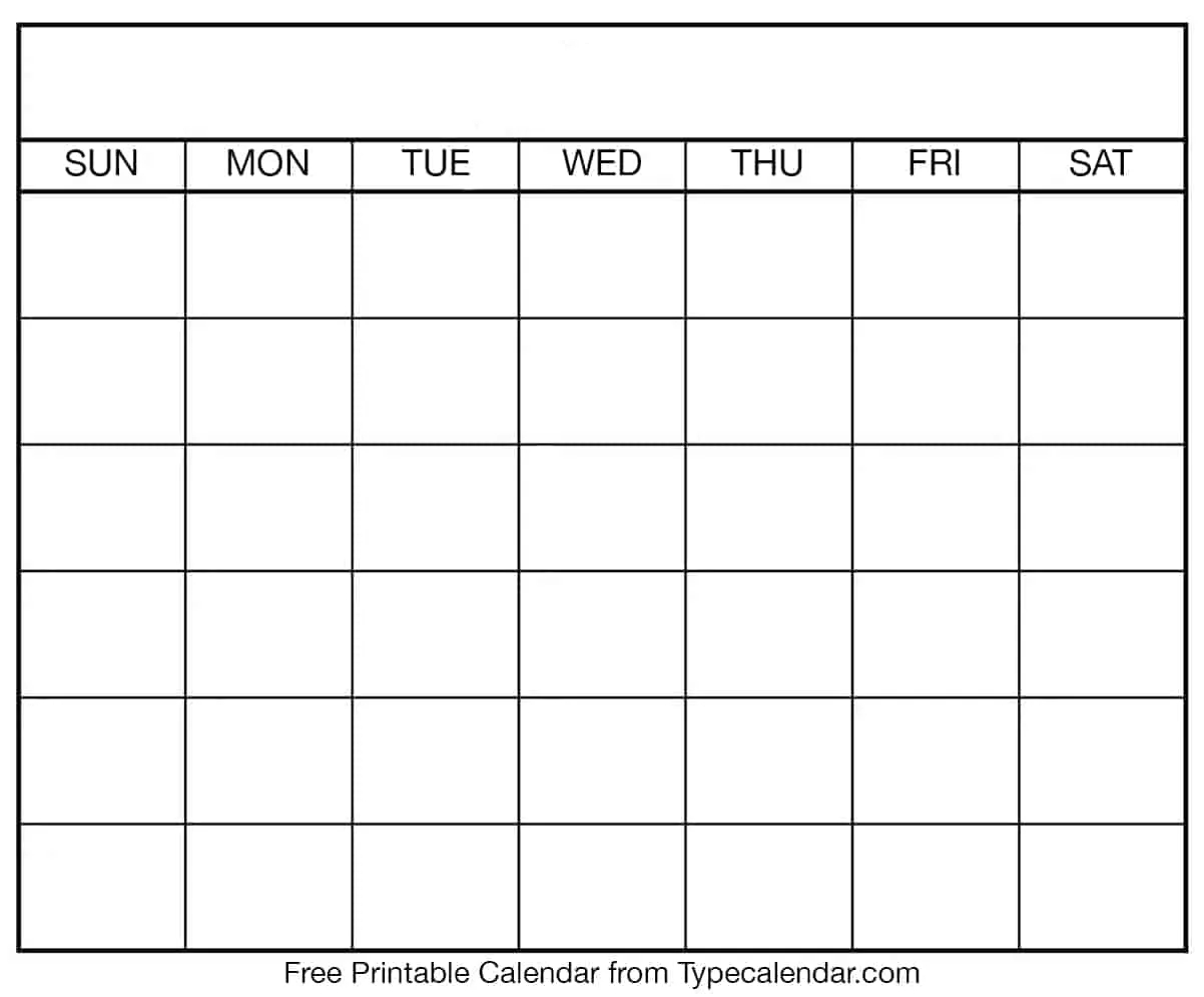 Monthly Printable Calendar Editable