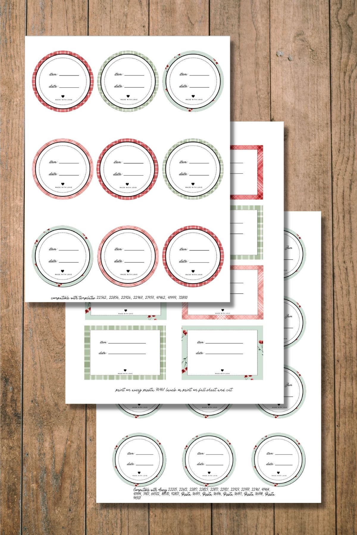 Free Printable Canning Labels Easy Download 