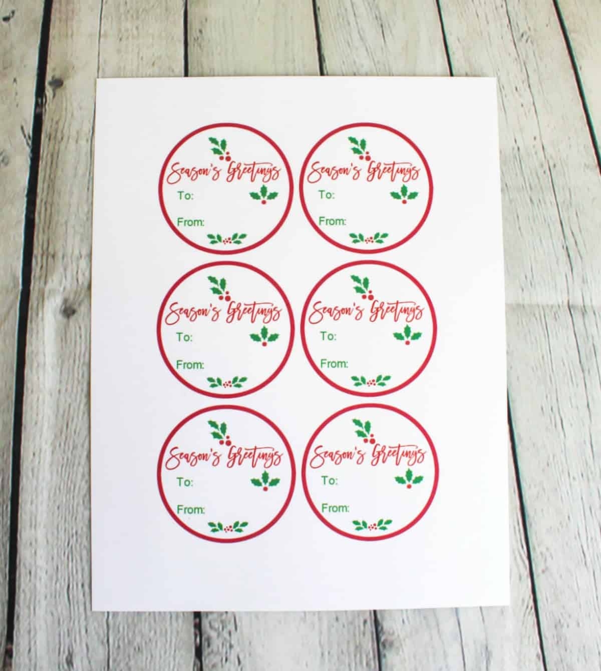 Free Printable Christmas Gift Tags AHWZ