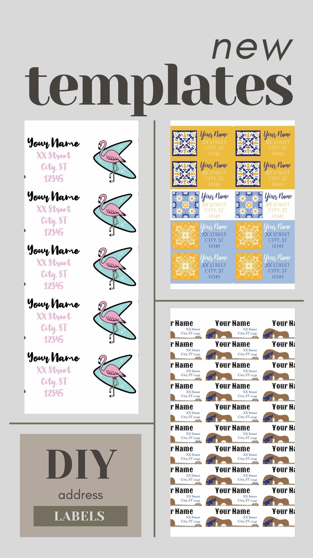 Editable Free Printable Address Label Templates