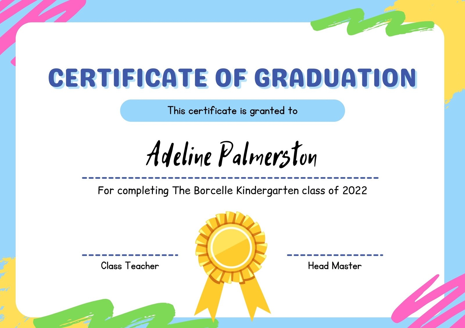 Printable Elementary Awards Editable