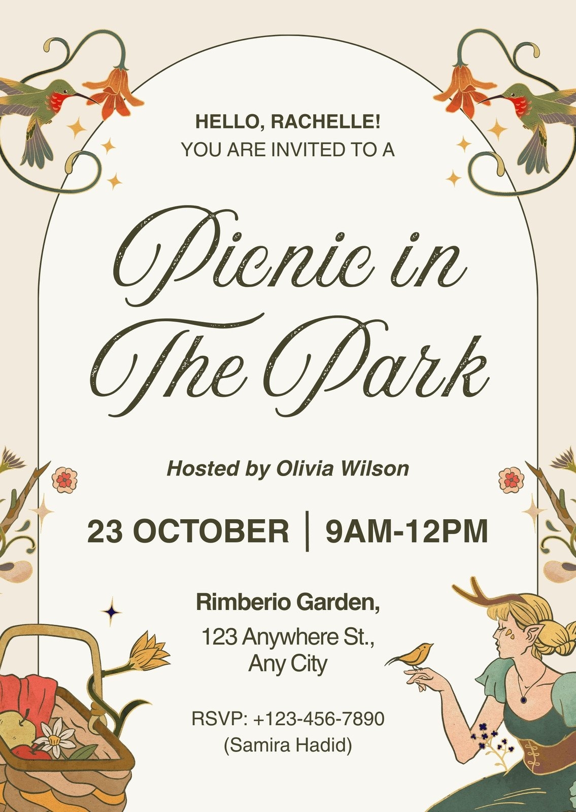 Free Printable Customizable Picnic Invitation Templates Canva