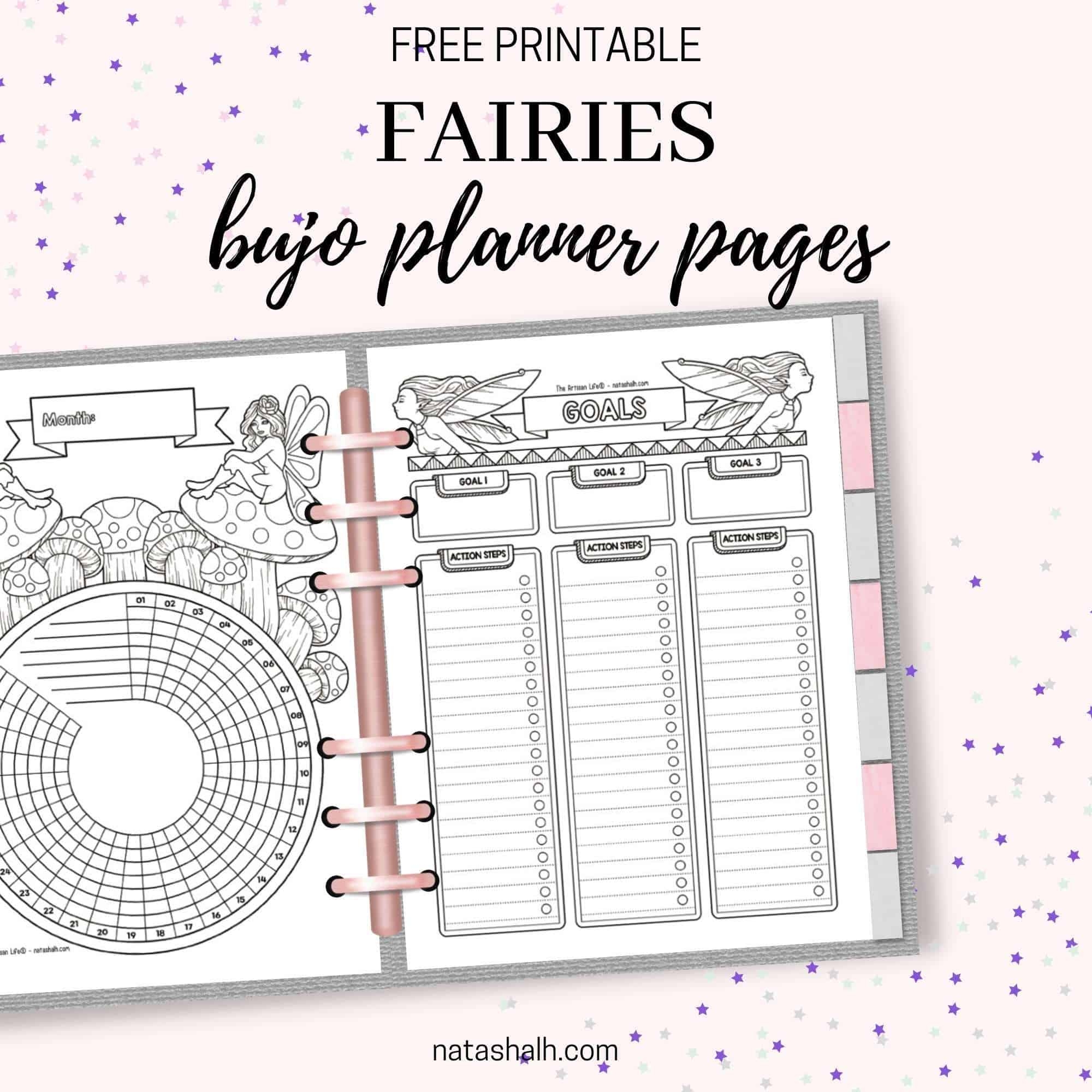 Free Printable Fairy Planner Pages The Artisan Life